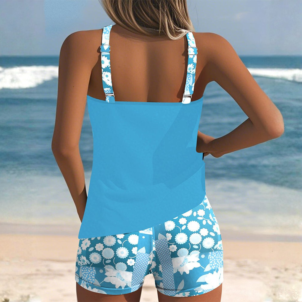 Lumi™|Swimsuit Top with Printed Boxer Set