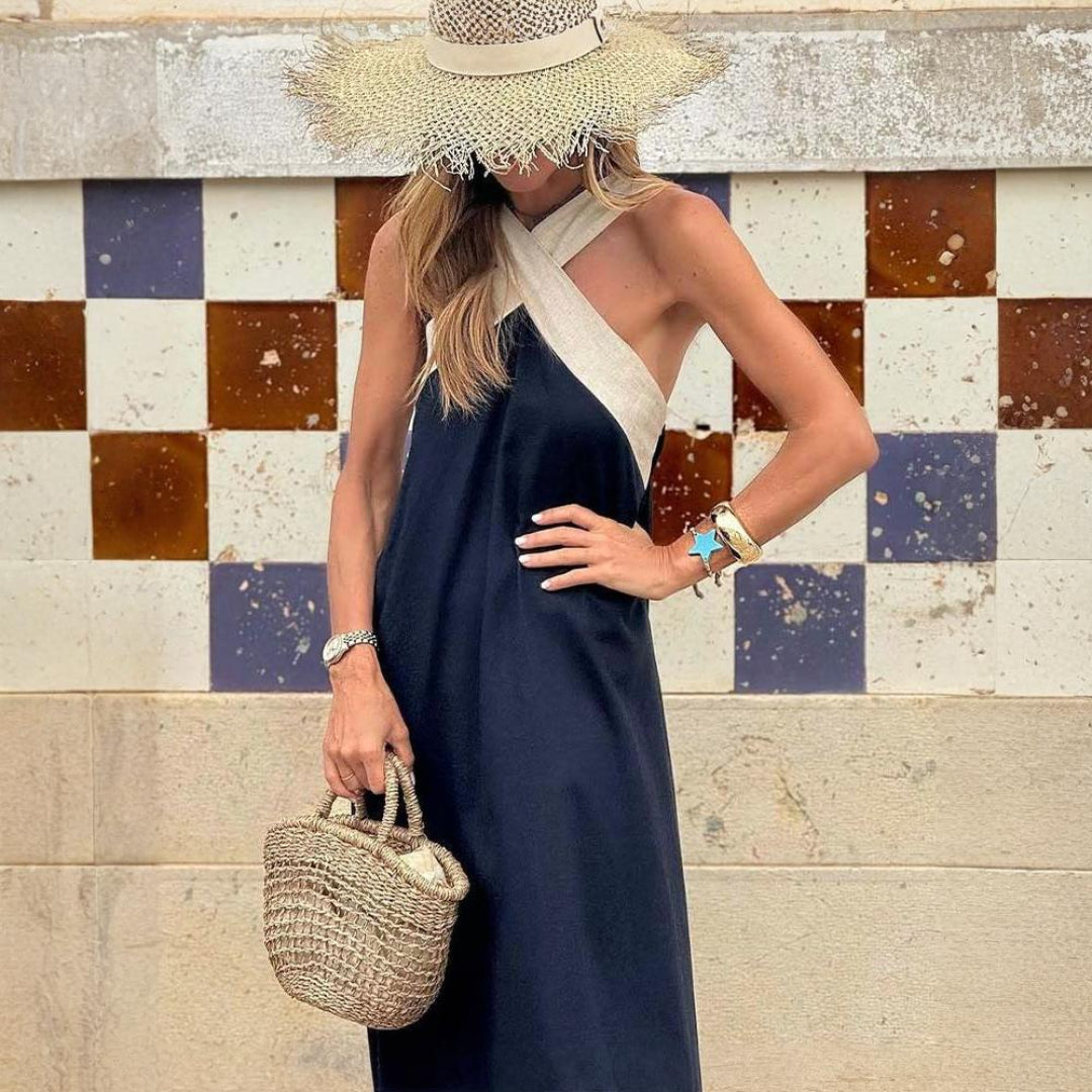 Demi™|Elegant Open-Back Dress