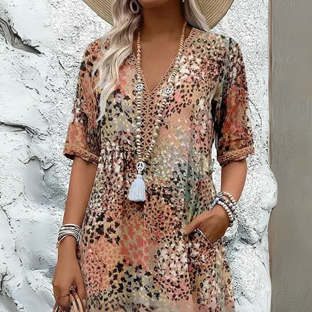 Eleanor™|Vibrant Mid Length Dress