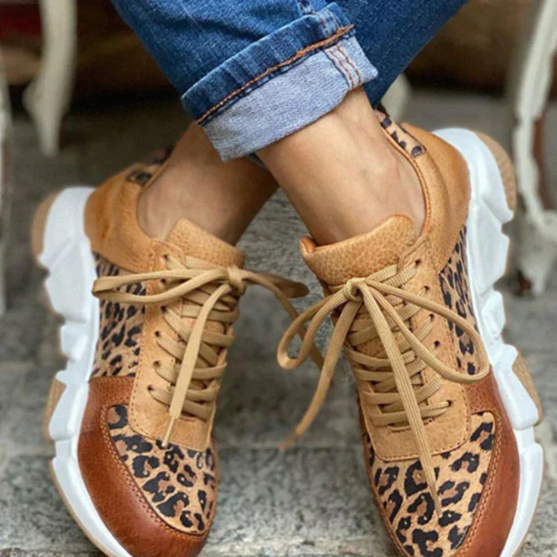 Gracie™|Comfortable Leopard Sneakers