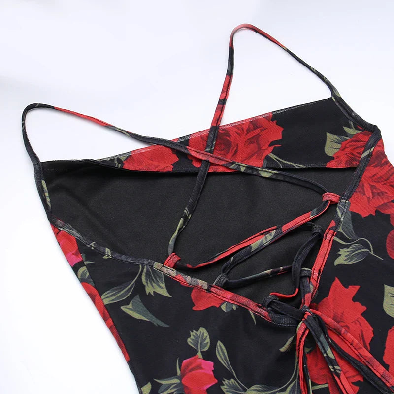 Audrey™|Printed suspended dress