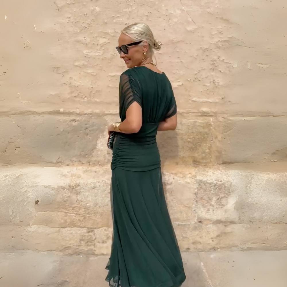 Eloise™|Elegant V-neck Maxi Dress