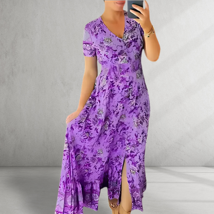 Greta™|V-Neck Dress
