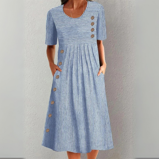 Carmen™|Striped Midi Dress