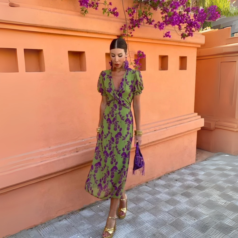 Ella|Beautiful printed women's dress