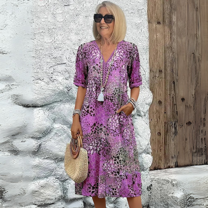 Eleanor™|Vibrant Mid Length Dress