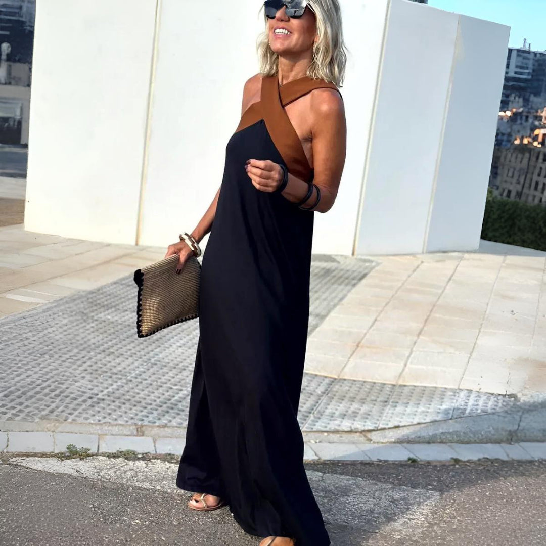 Demi™|Elegant Open-Back Dress