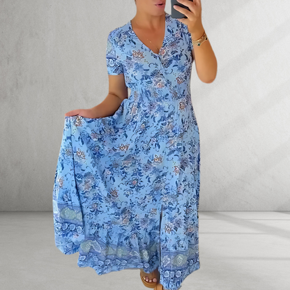 Greta™|V-Neck Dress