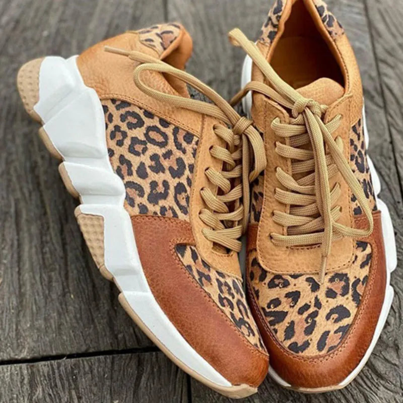 Gracie™|Comfortable Leopard Sneakers