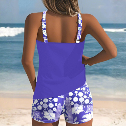 Lumi™|Swimsuit Top with Printed Boxer Set