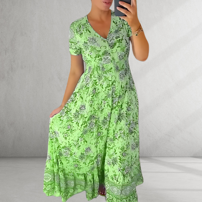 Greta™|V-Neck Dress