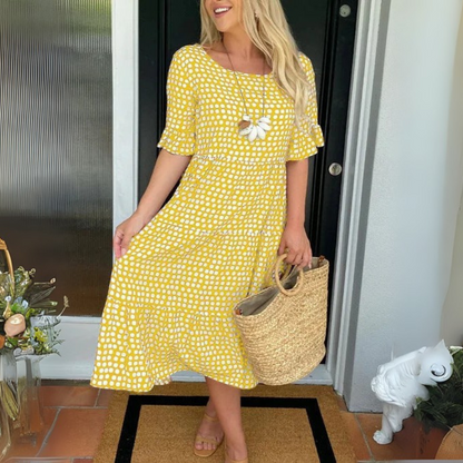 Indie™|Relaxed Tiered Midi Dress