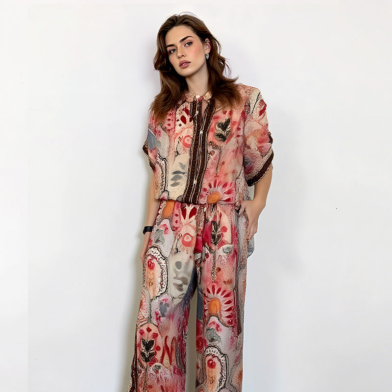 Elsie™|Printed Two-Piece Set