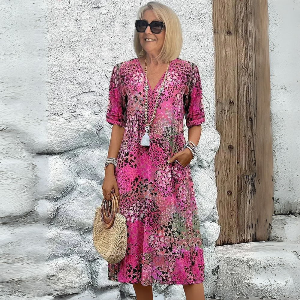 Eleanor™|Vibrant Mid Length Dress