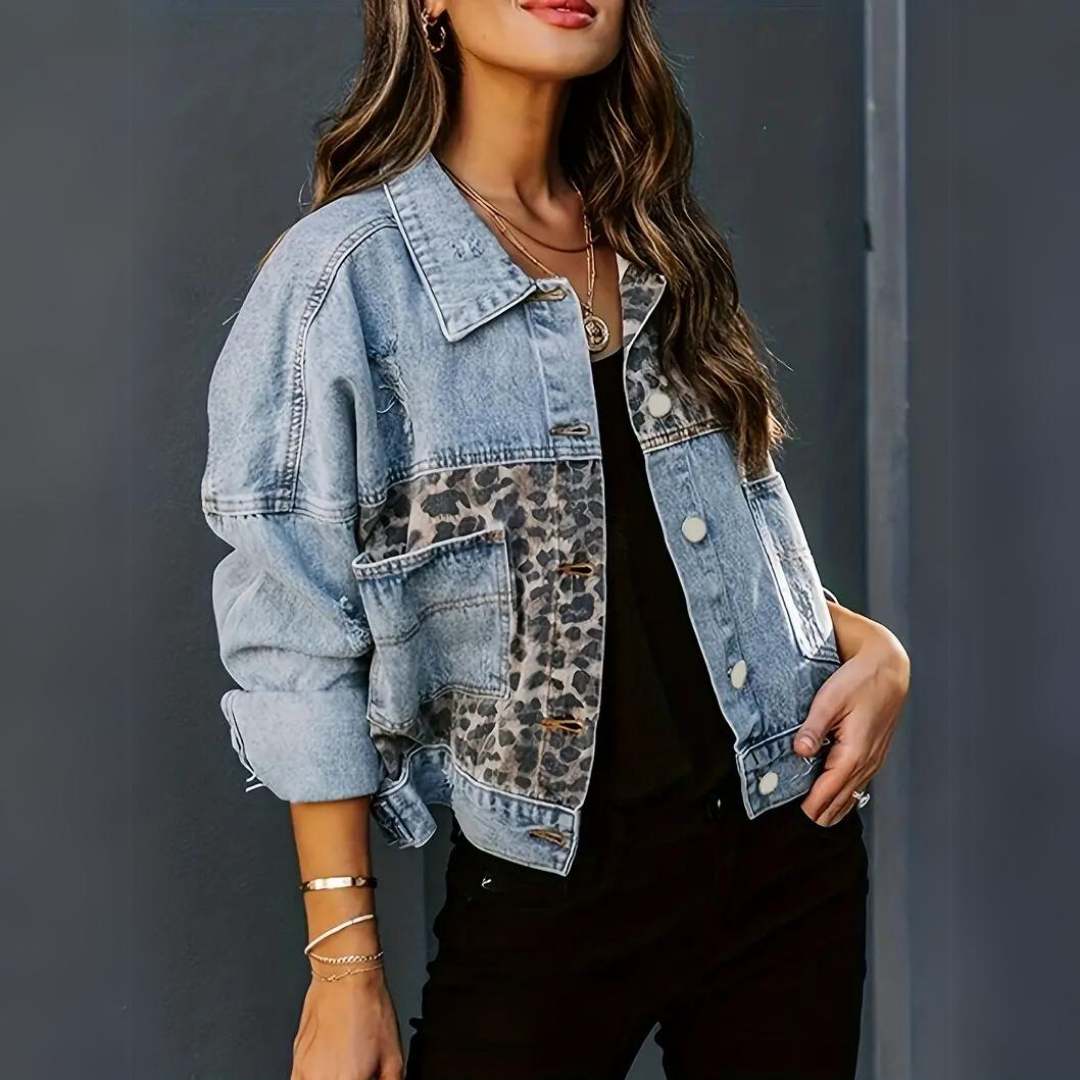 Violet™|Trendy leopard-print jacket