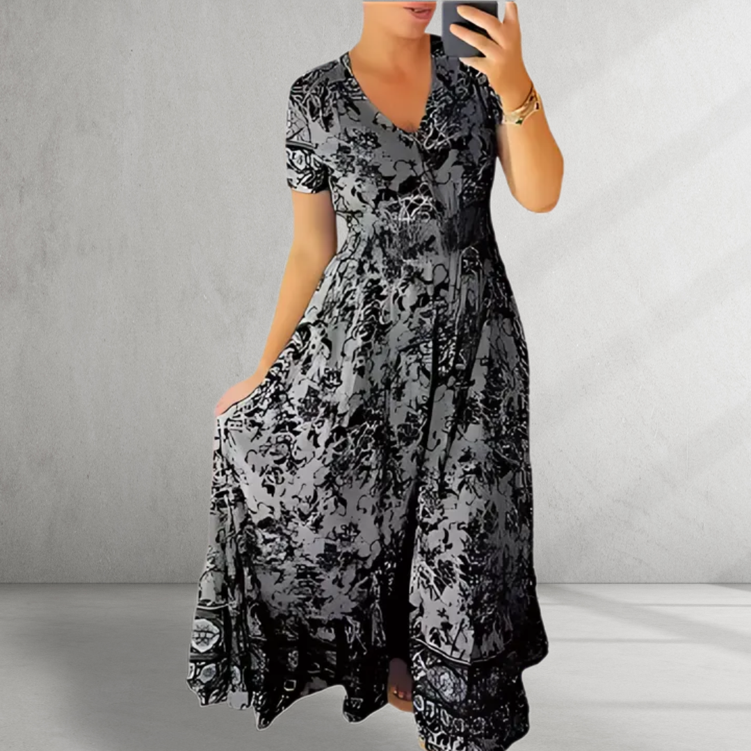 Greta™|V-Neck Dress