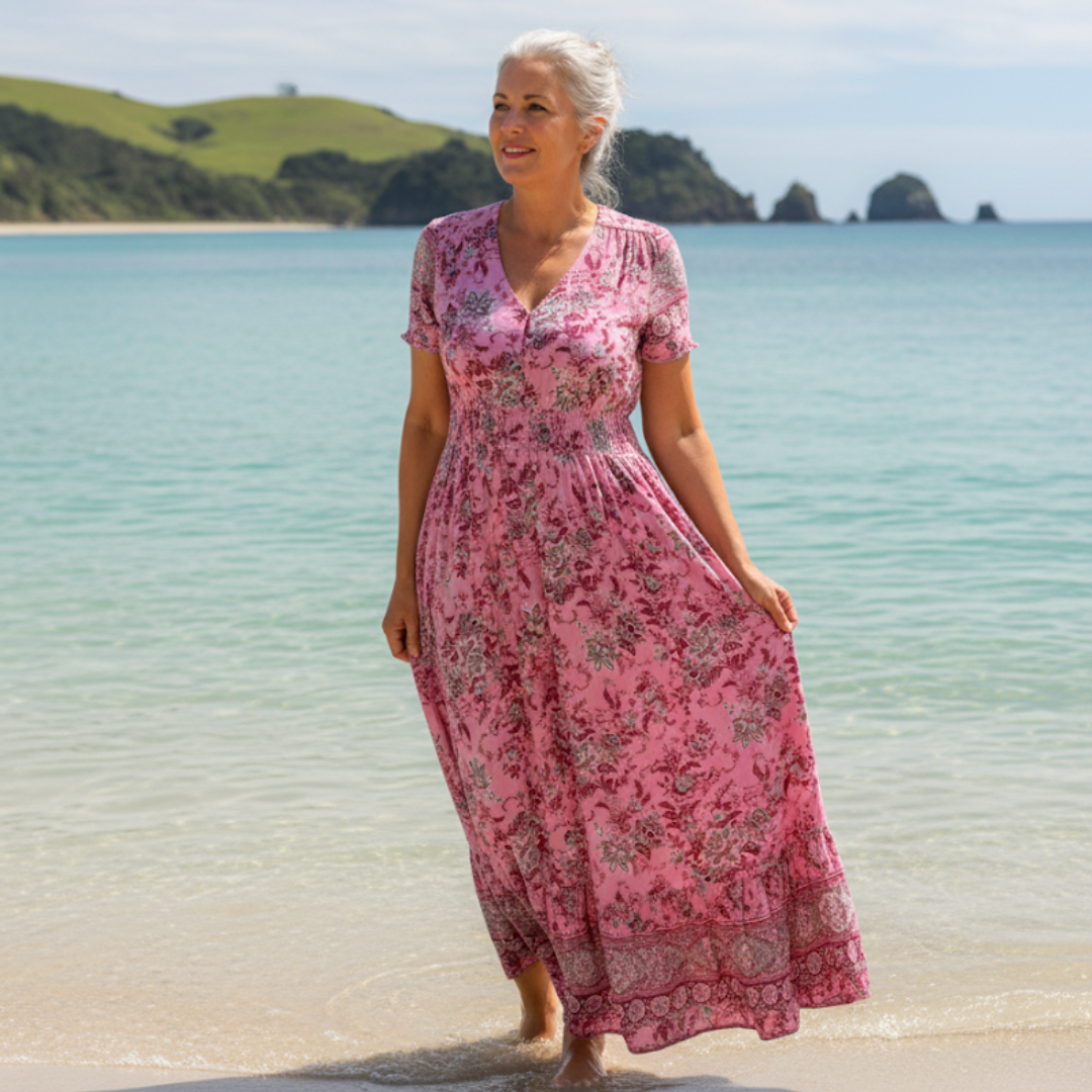 Greta™|V-Neck Dress