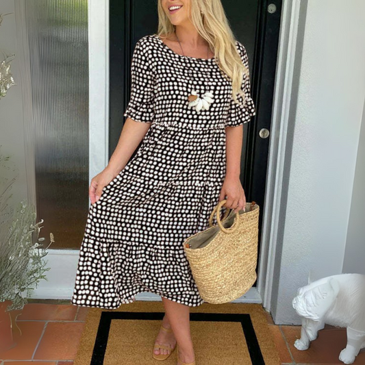 Indie™|Relaxed Tiered Midi Dress