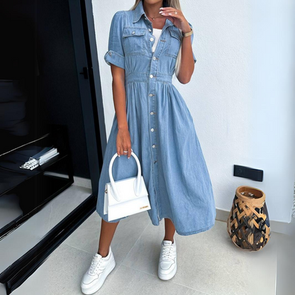 Ellie™|Trendy denim dress