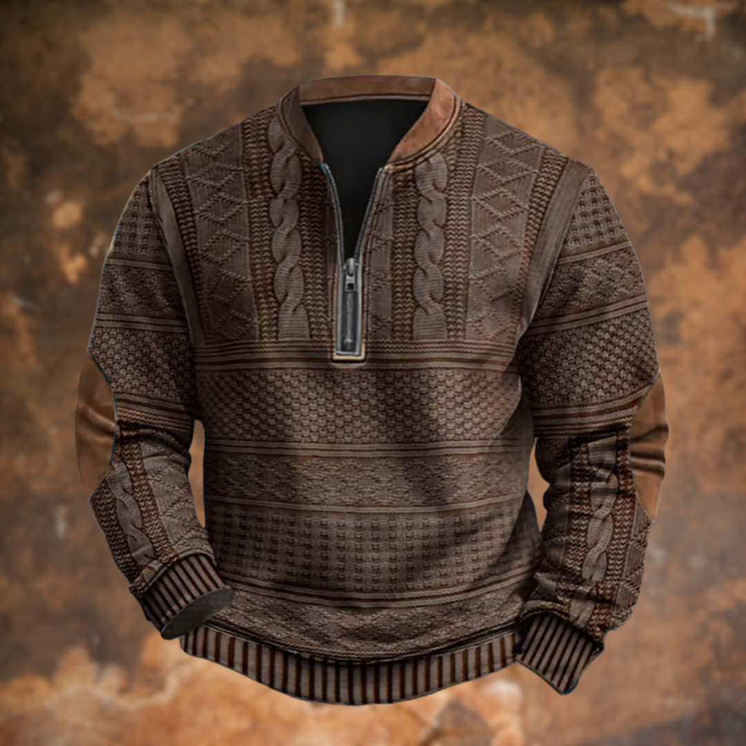 Joseph™|Vintage zip-up sweatshirt for men