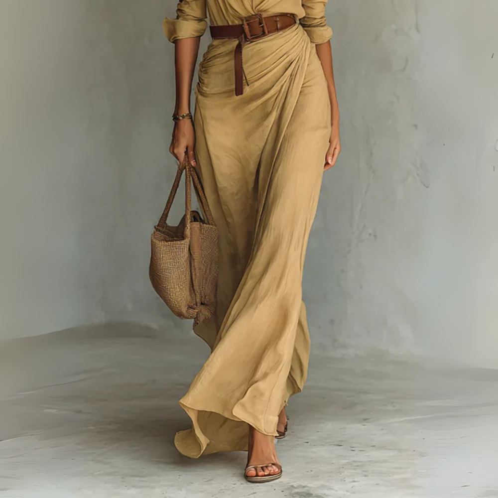 Hallie™|Elegant Dress with Belt