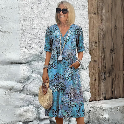 Eleanor™|Vibrant Mid Length Dress