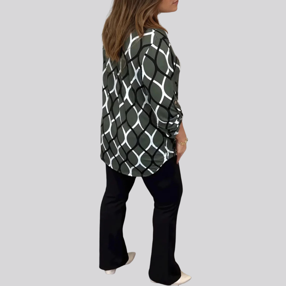 Carol™|Blouse with Graphic Print