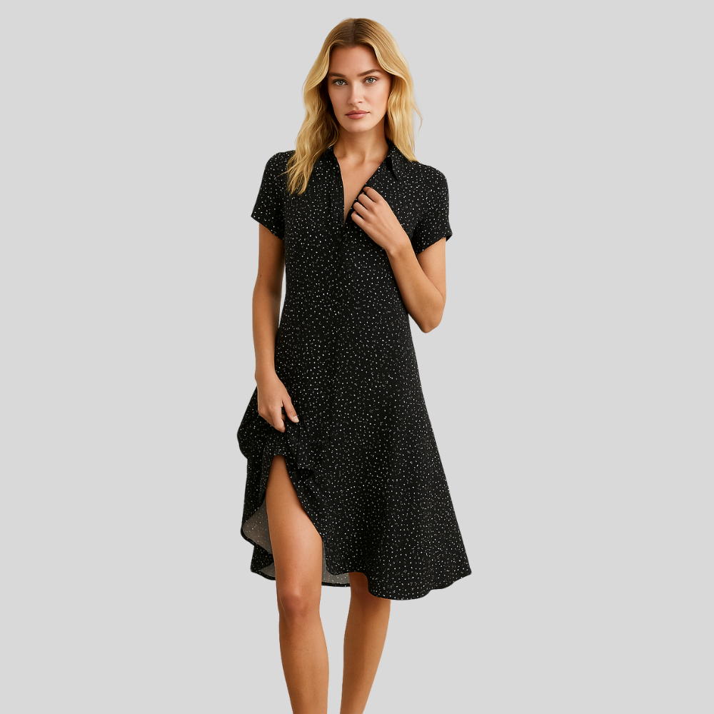 Jamie™|Short Sleeve Midi Dress