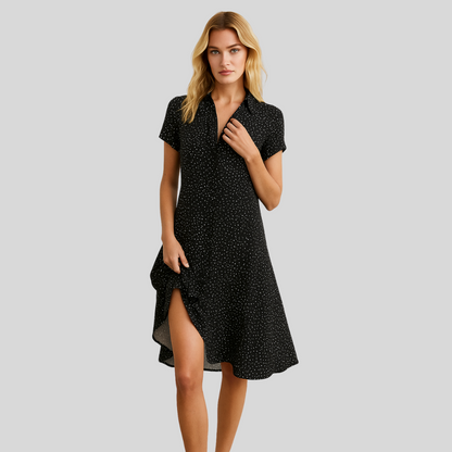 Jamie™|Short Sleeve Midi Dress