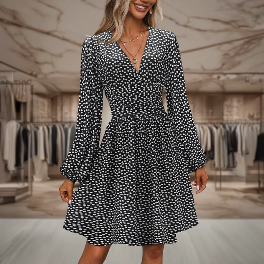April™|Flattering Floral Dress