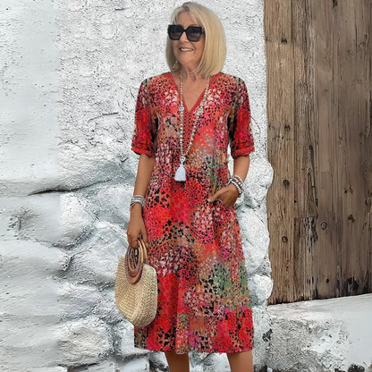 Eleanor™|Vibrant Mid Length Dress