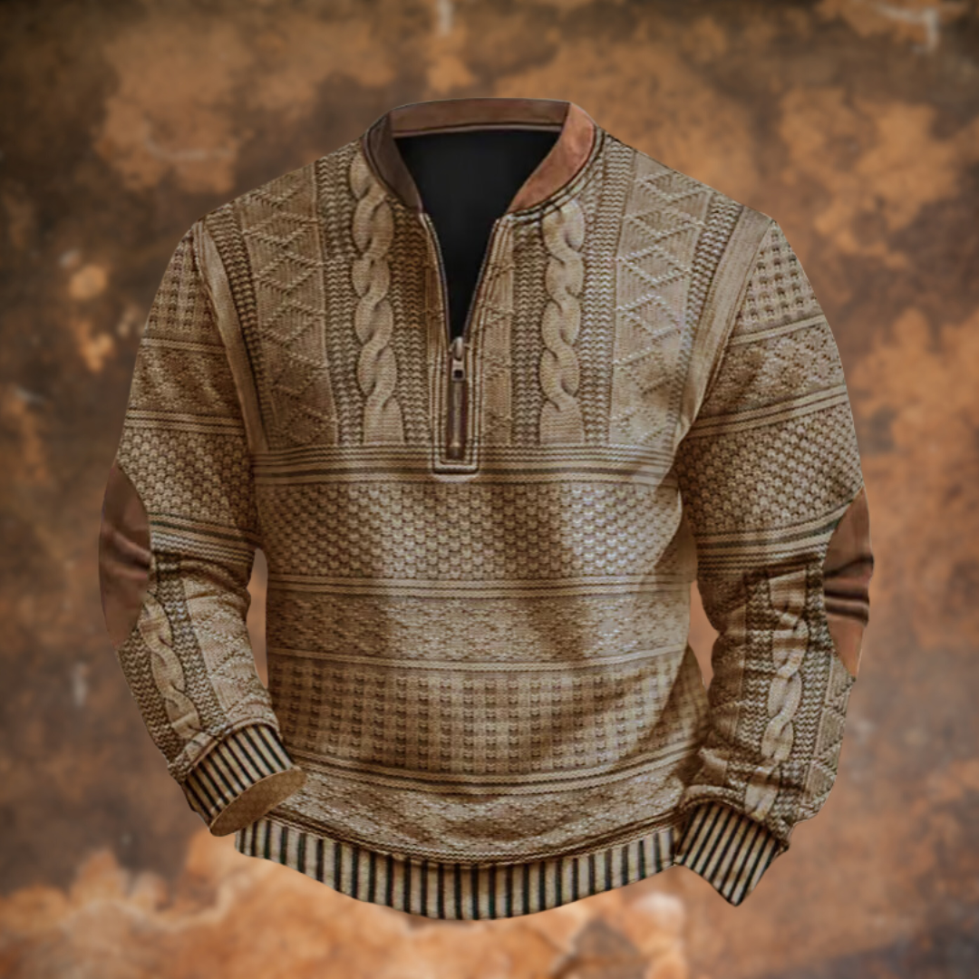Joseph™|Vintage zip-up sweatshirt for men