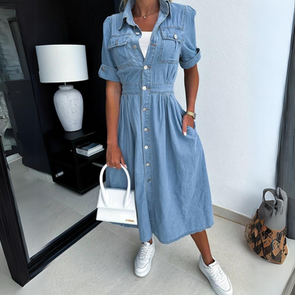Ellie™|Trendy denim dress