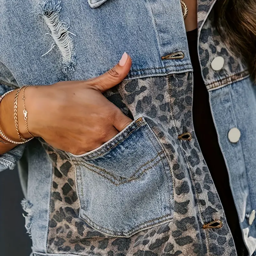 Violet™|Trendy leopard-print jacket