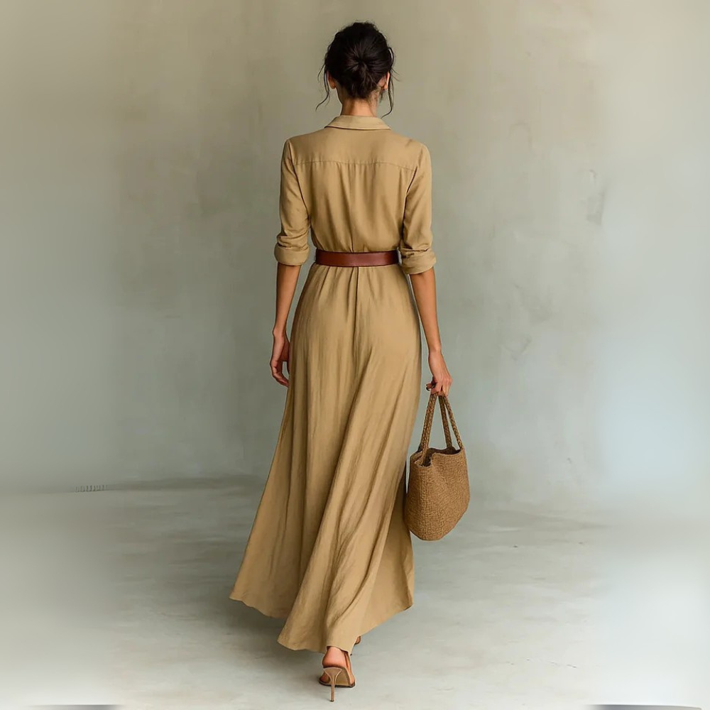 Hallie™|Elegant Dress with Belt