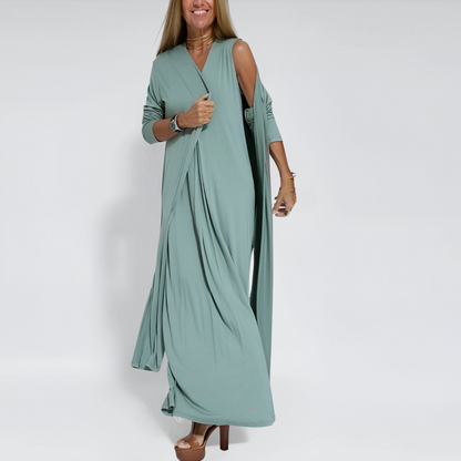 Eva™|Elegant Summer Dress + Free Cardigan
