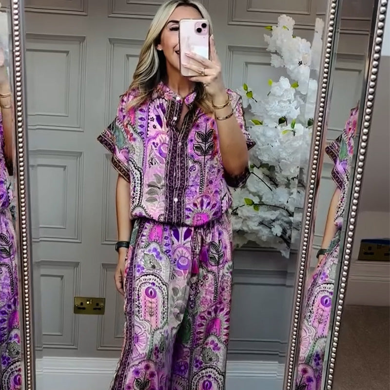 Elsie™|Printed Two-Piece Set