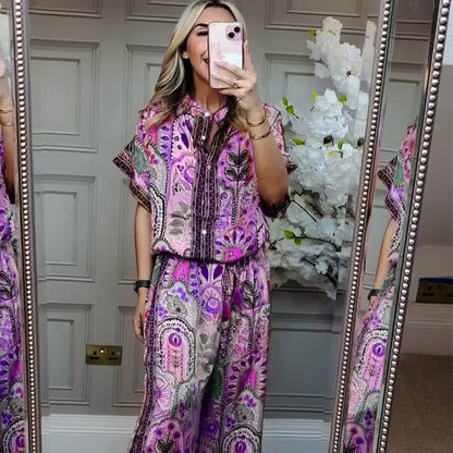 Elsie™|Printed Two-Piece Set