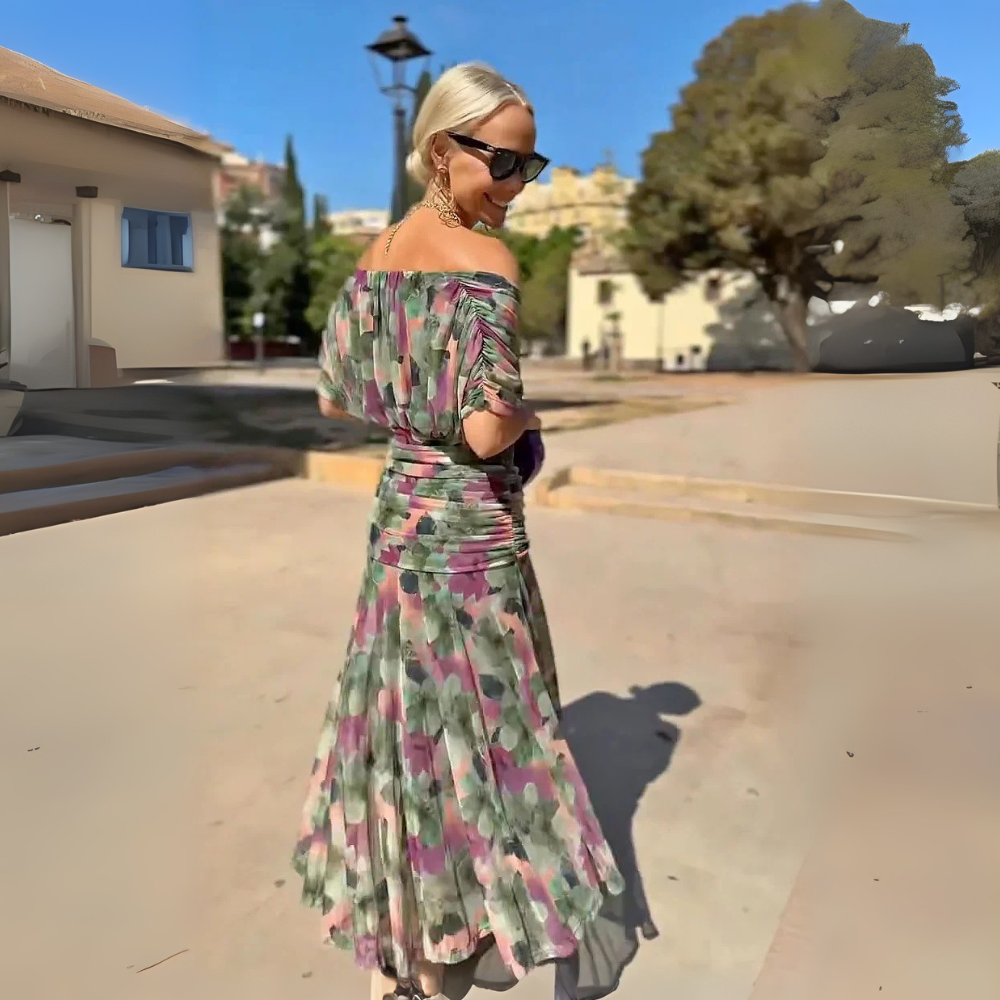 Eloise™|Elegant V-neck Maxi Dress