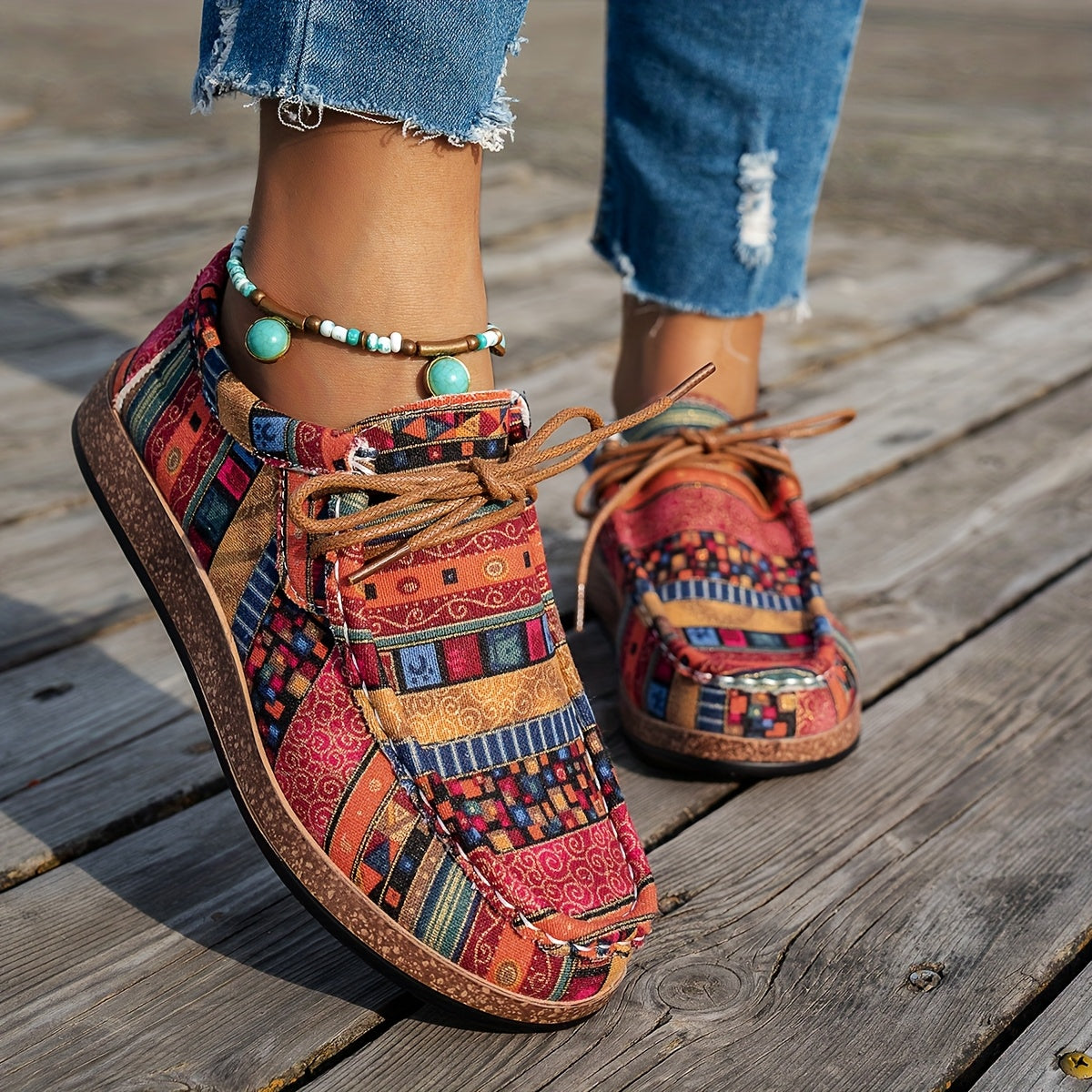 Pipa|Colorful Retro Shoes