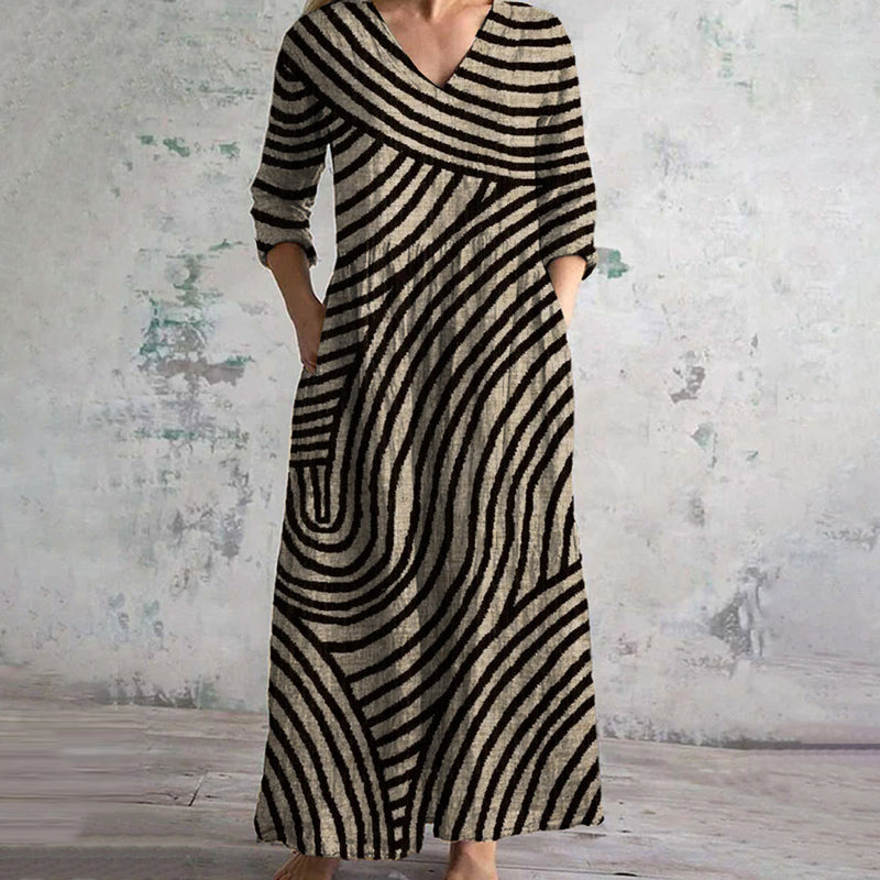 Margot|Vintage Striped Dress