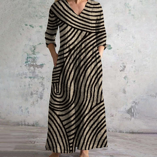 Margot|Vintage Striped Dress