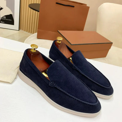 Harvey™|Sleek suede loafers for men