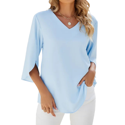Esmira™|V-neck blouse