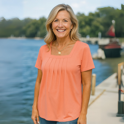 Nara™|Pleated Comfort Top