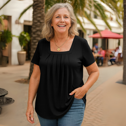 Nara™|Pleated Comfort Top