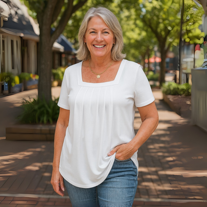 Nara™|Pleated Comfort Top