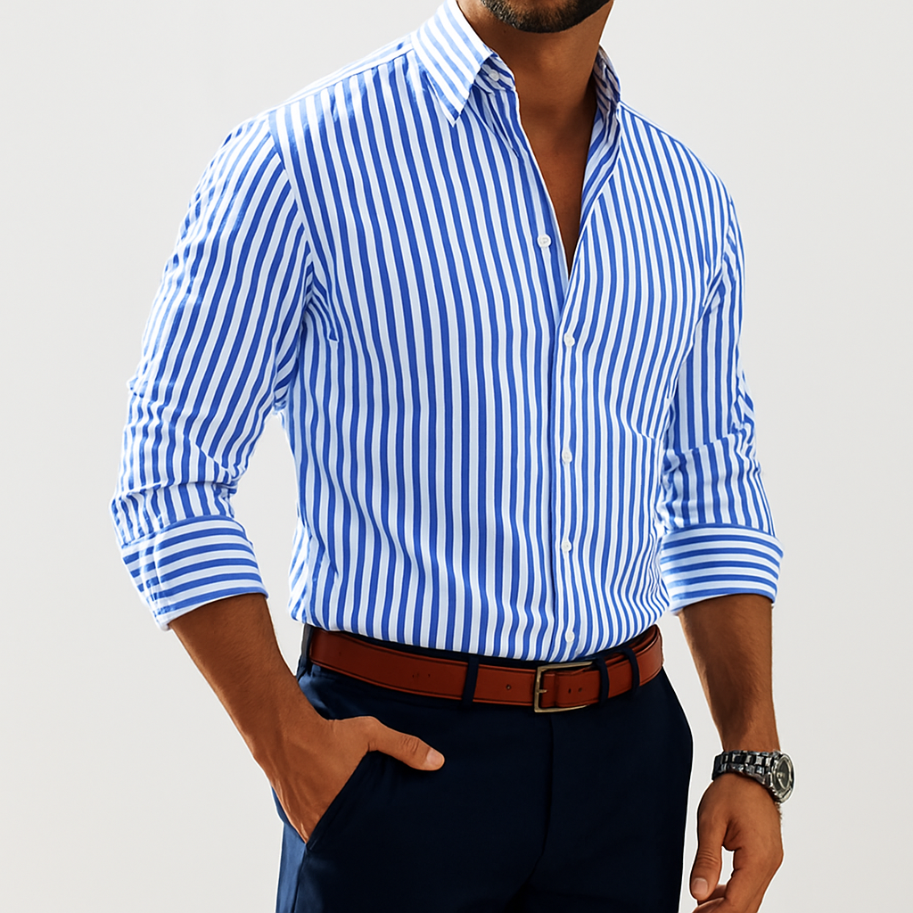 Joshua™|Shirt with bold stripes