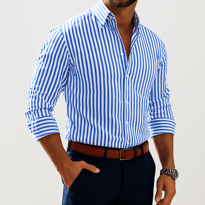 Joshua™|Shirt with bold stripes
