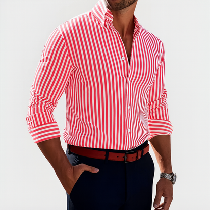 Joshua™|Shirt with bold stripes